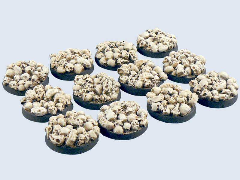 Skull Bases round, 25mm*5